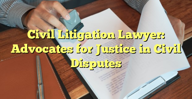 Civil Litigation Lawyer: Advocates for Justice in Civil Disputes